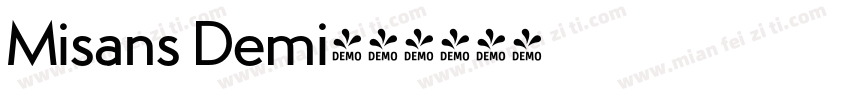 Misans Demi字体转换